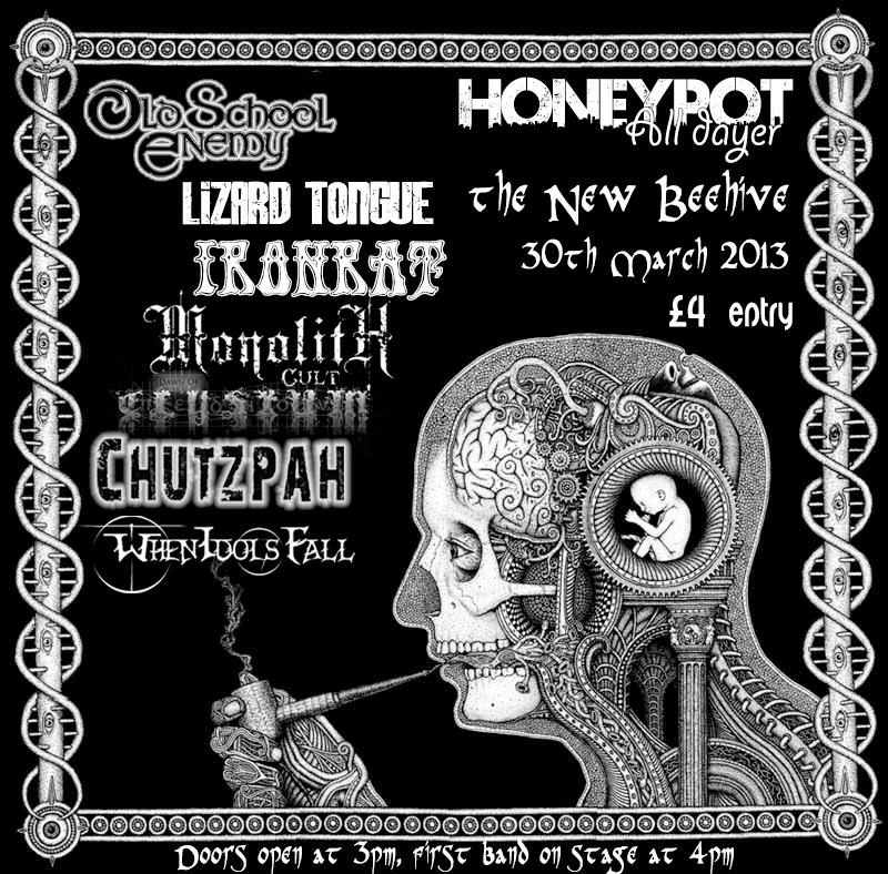Honeypot ROCK all-dayer @ The New Beehive, Bradford, 30th March, 2013