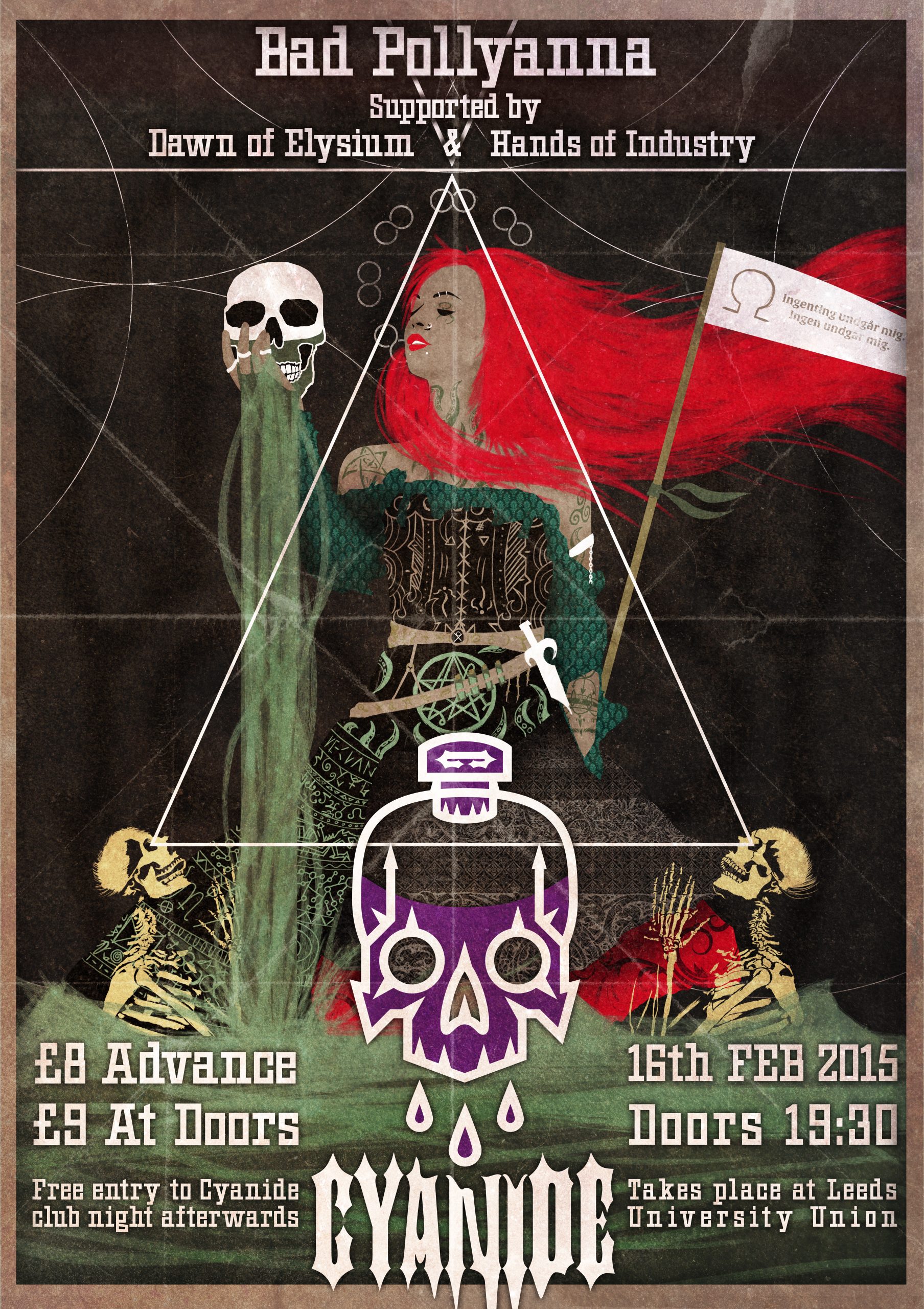 Cyanide @ Leeds University (16/02/15) with Bad Pollyanna + Hands of Industry