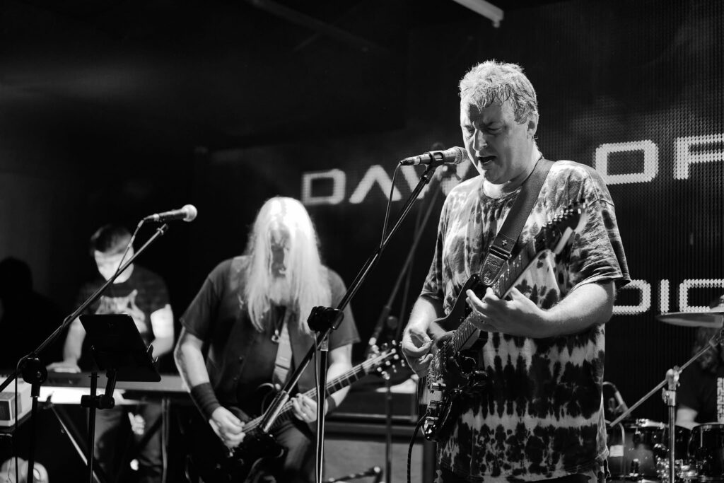 Filming Live takes for Orphan video at Studio 5 Live Keighley-Stewart Appleyard — Dawn of Elysium photograph