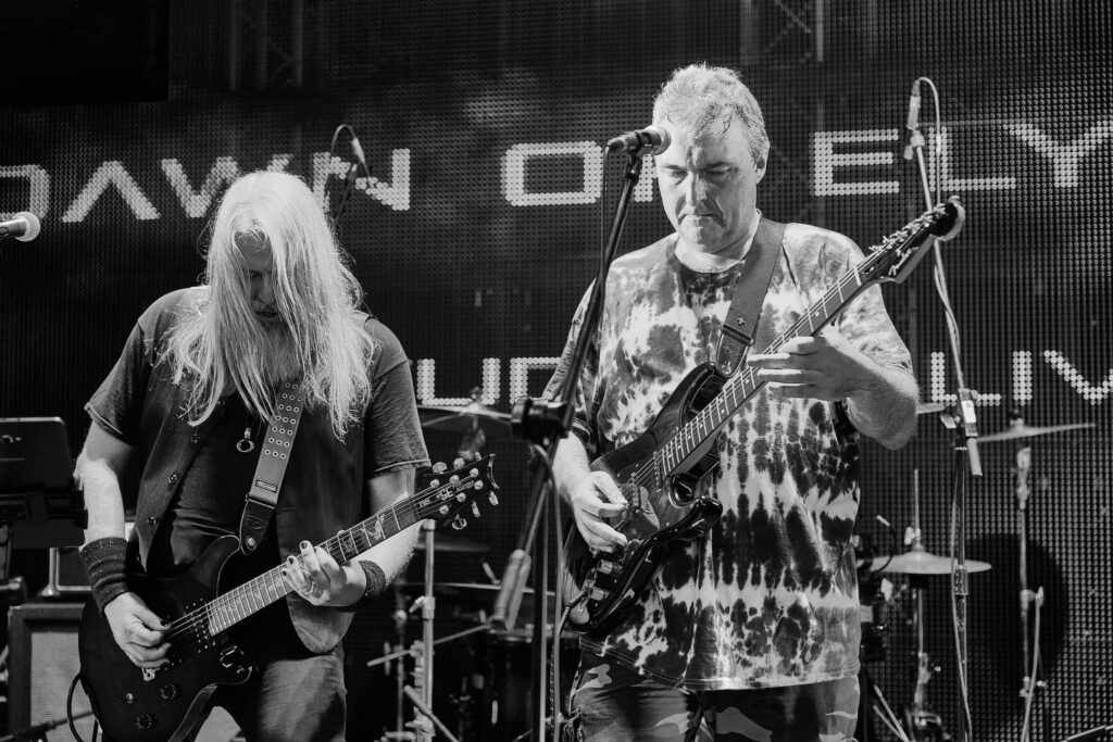 Filming Live takes for Orphan video at Studio 5 Live Keighley-Stewart Appleyard — Dawn of Elysium photograph